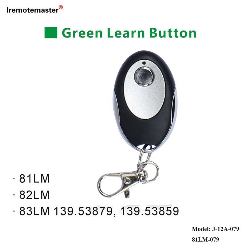 81LM 82LM 83LM Green Learn 버튼 390MHz 게이트 도어 원격 교체